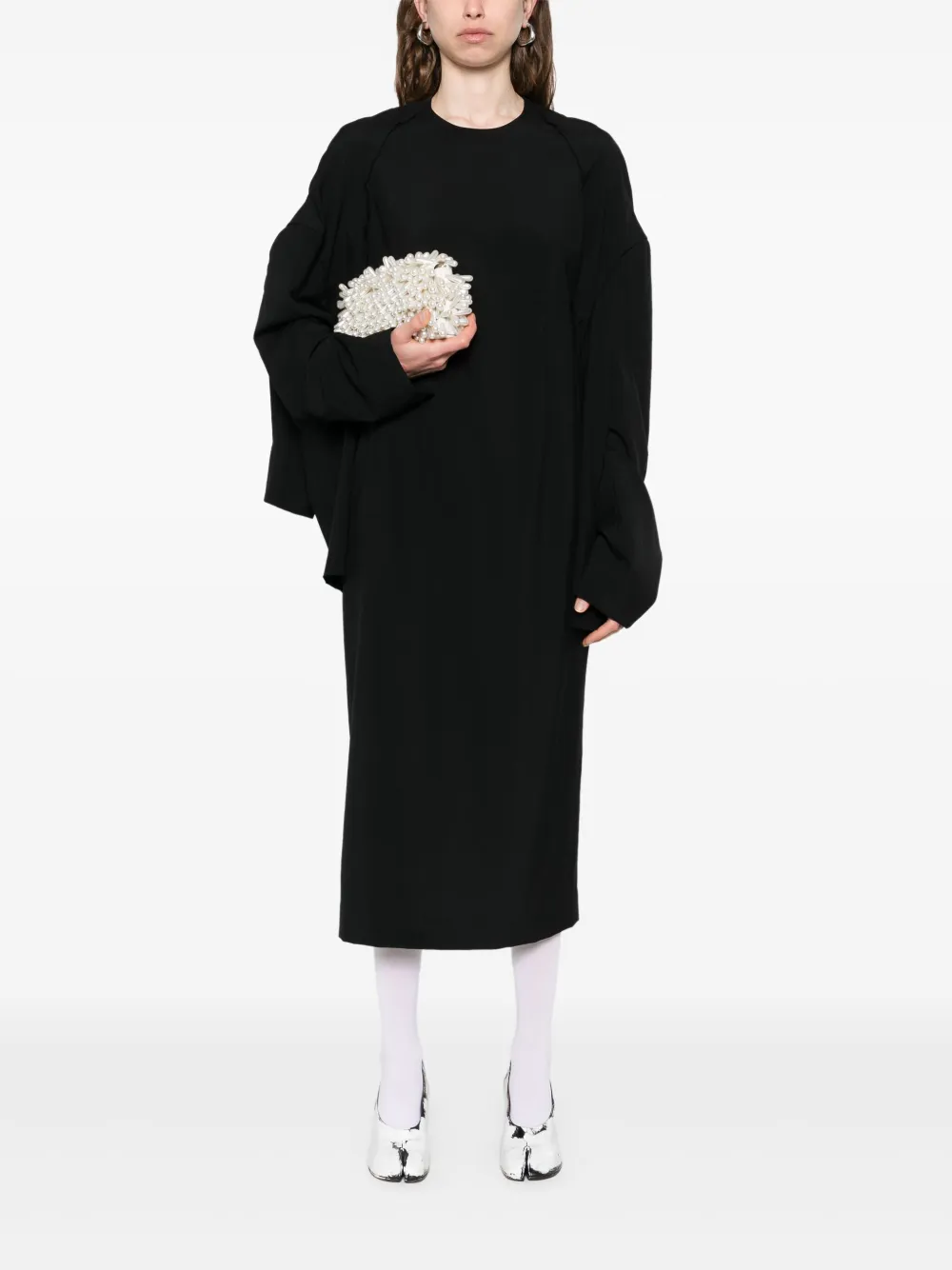 Comme Des Garçons wool dress - Zwart