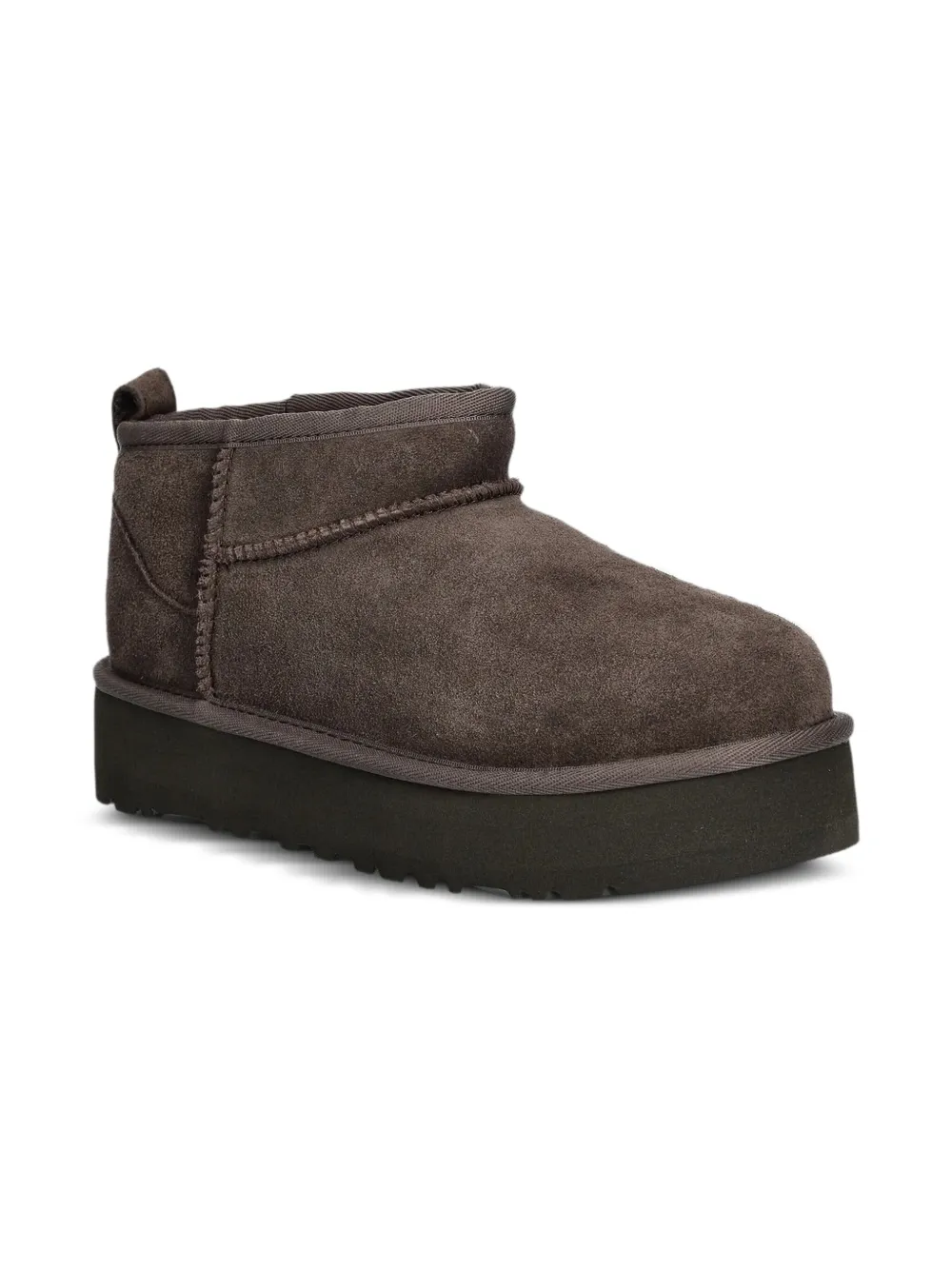 UGG Kids suede platform ankle boots Brown