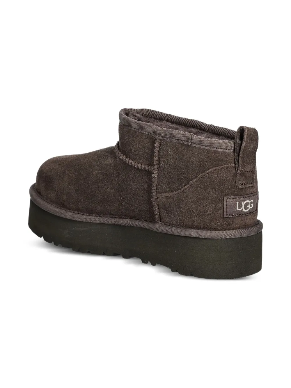 UGG Kids suede platform ankle boots Brown