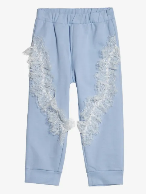 Roberto Cavalli Junior logo-embroidered track pants