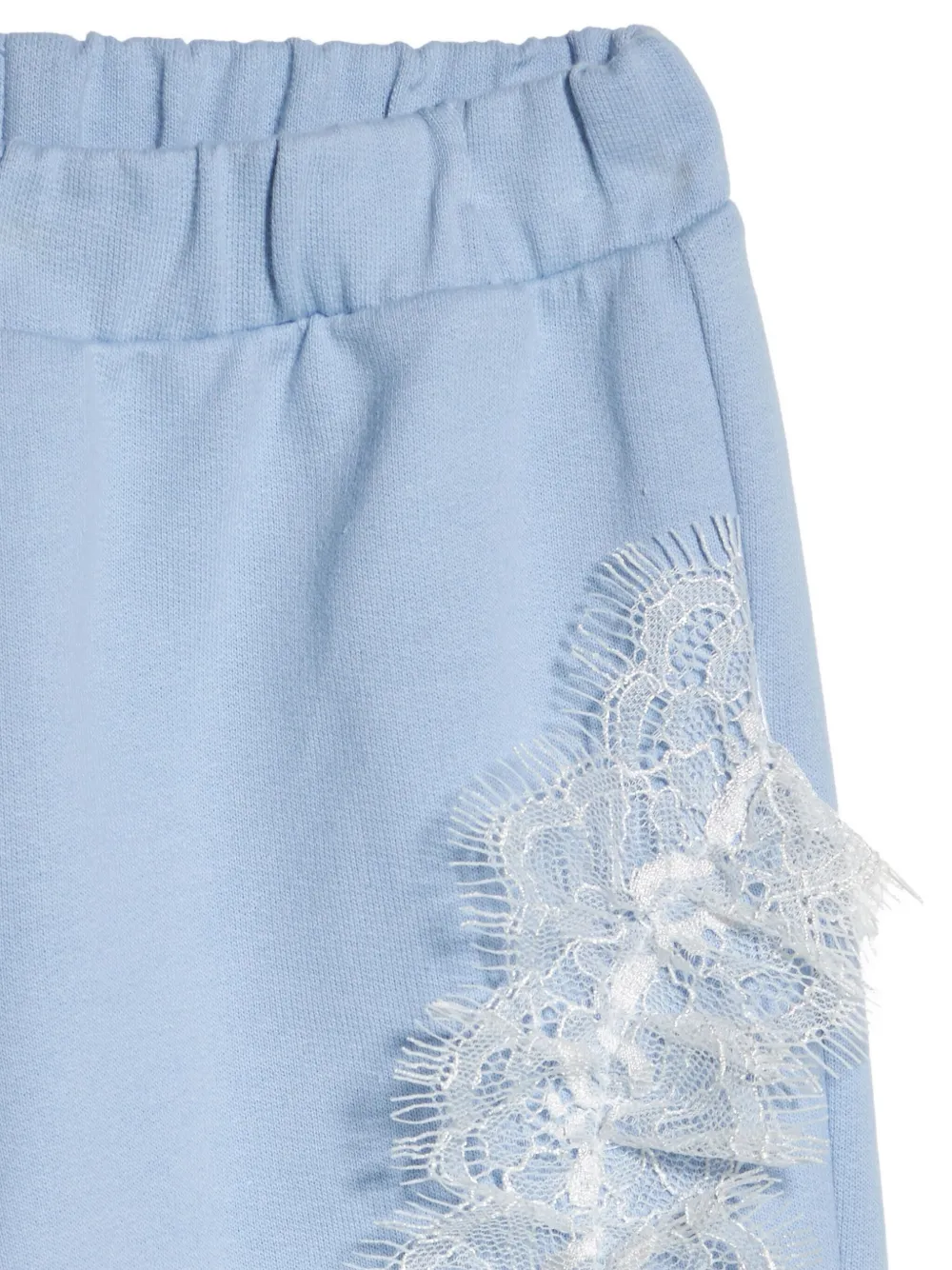 Roberto Cavalli Junior Trainingsbroek met geborduurd logo Blauw