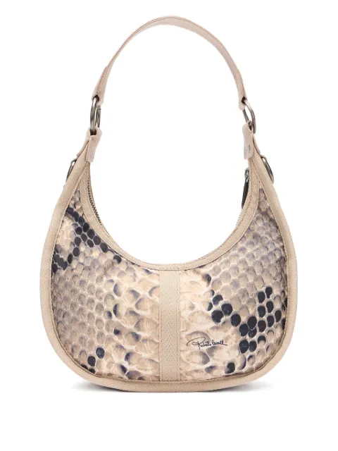 Roberto Cavalli Bologna snake-embossed tote bag