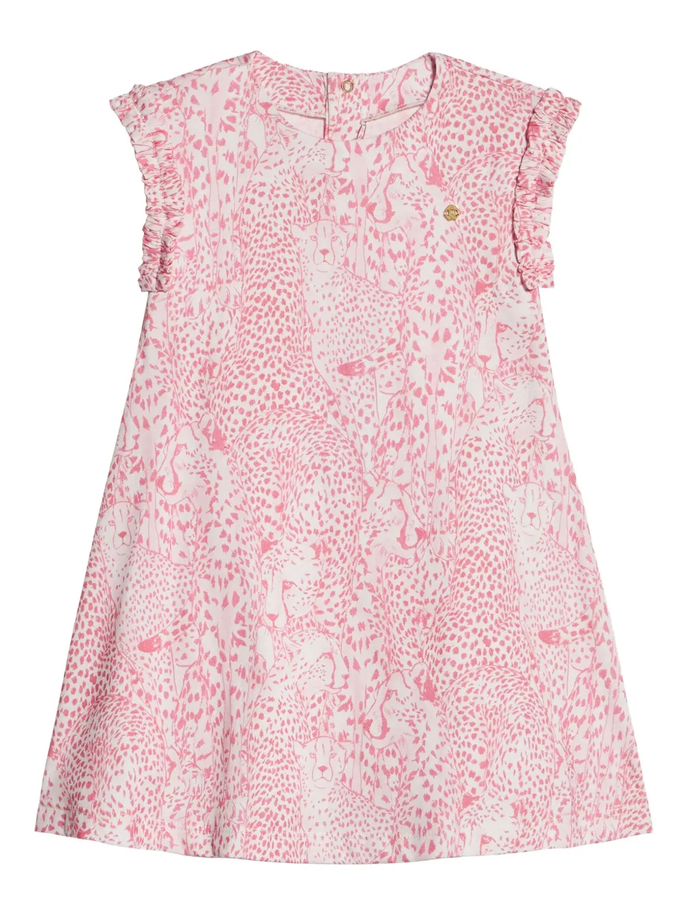 Roberto Cavalli Junior Jurk met dierenprint Roze