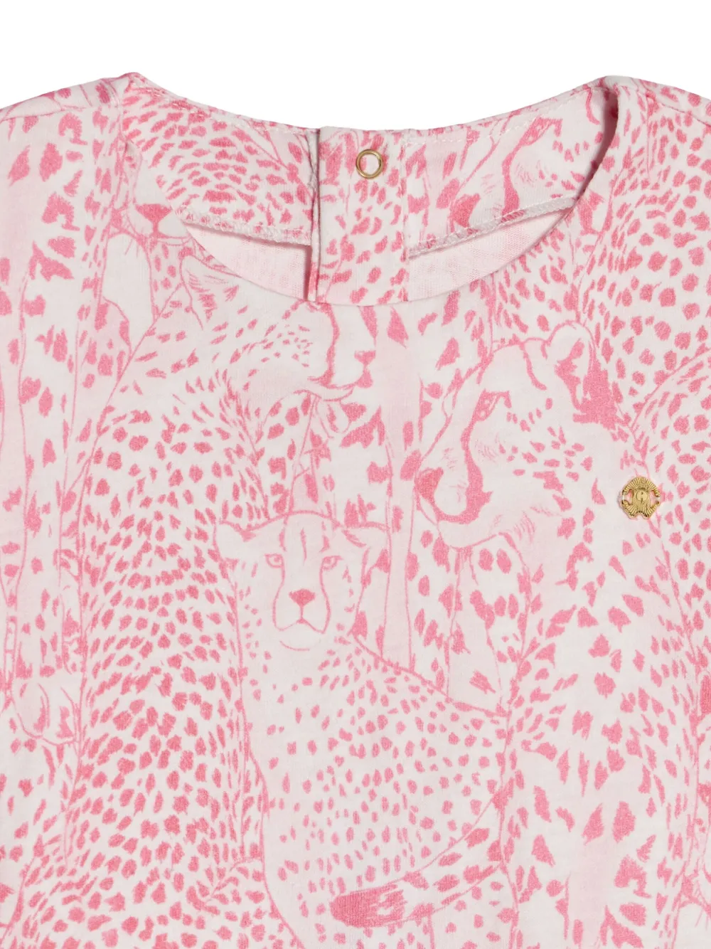 Roberto Cavalli Junior Jurk met dierenprint Roze