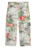 Roberto Cavalli Junior zebra-print trousers - White