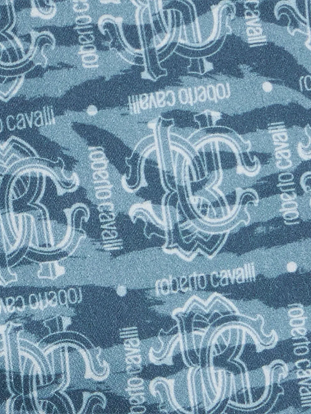 Roberto Cavalli Junior Broek met logoprint Blauw