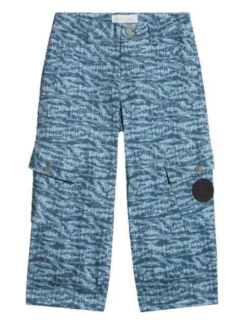 Roberto Cavalli Junior logo-print trousers