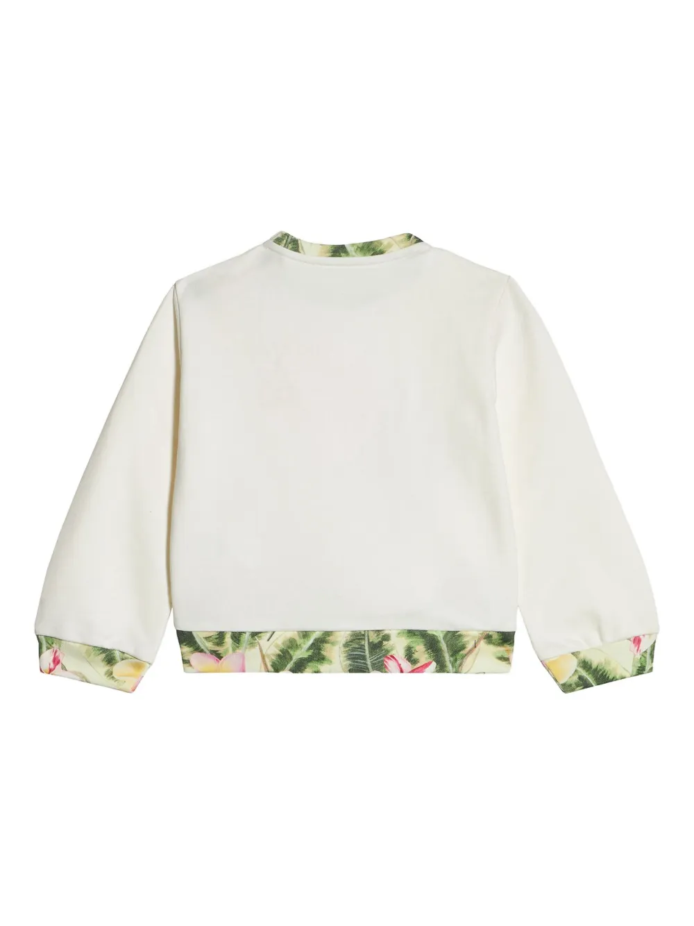 Roberto Cavalli Junior Sweater met bloemenprint Wit