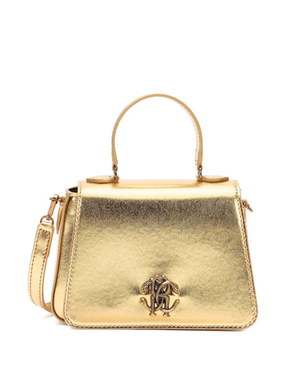 Roberto Cavalli Junior Shopper met logoplakkaat Goud
