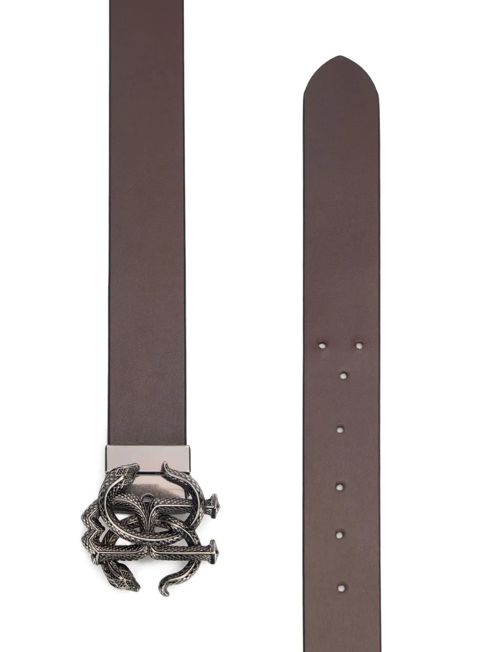 Roberto Cavalli Metallic gespriem - Bruin