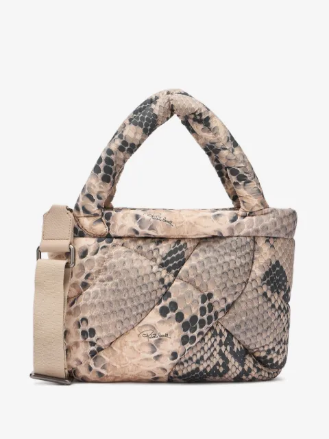 Roberto Cavalli Firenze quilted snakeskin-effect shoulder bag