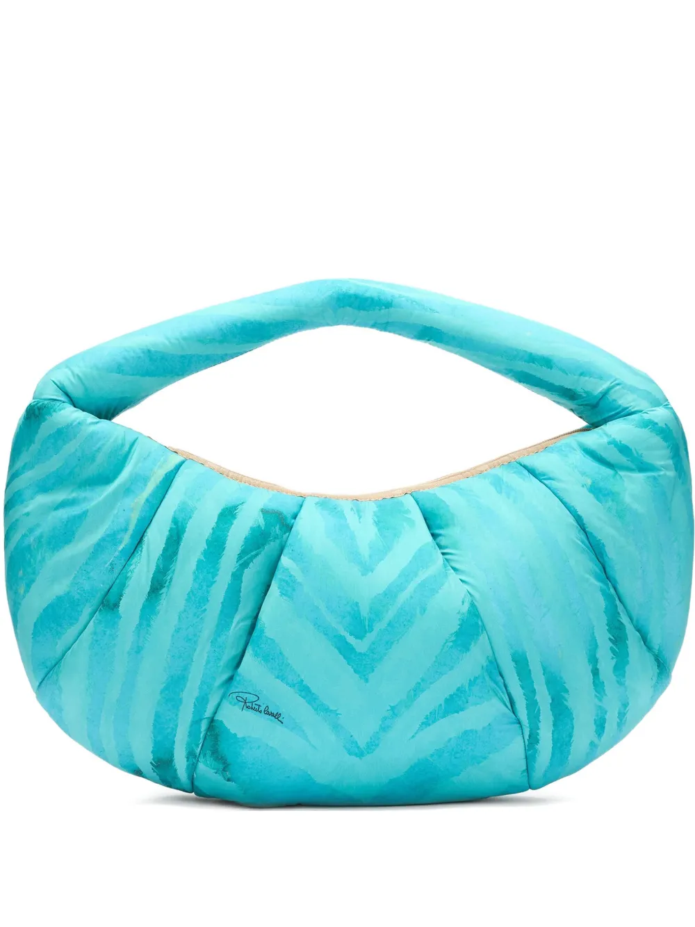 Roberto Cavalli Borsa a mano plissettata - Blu