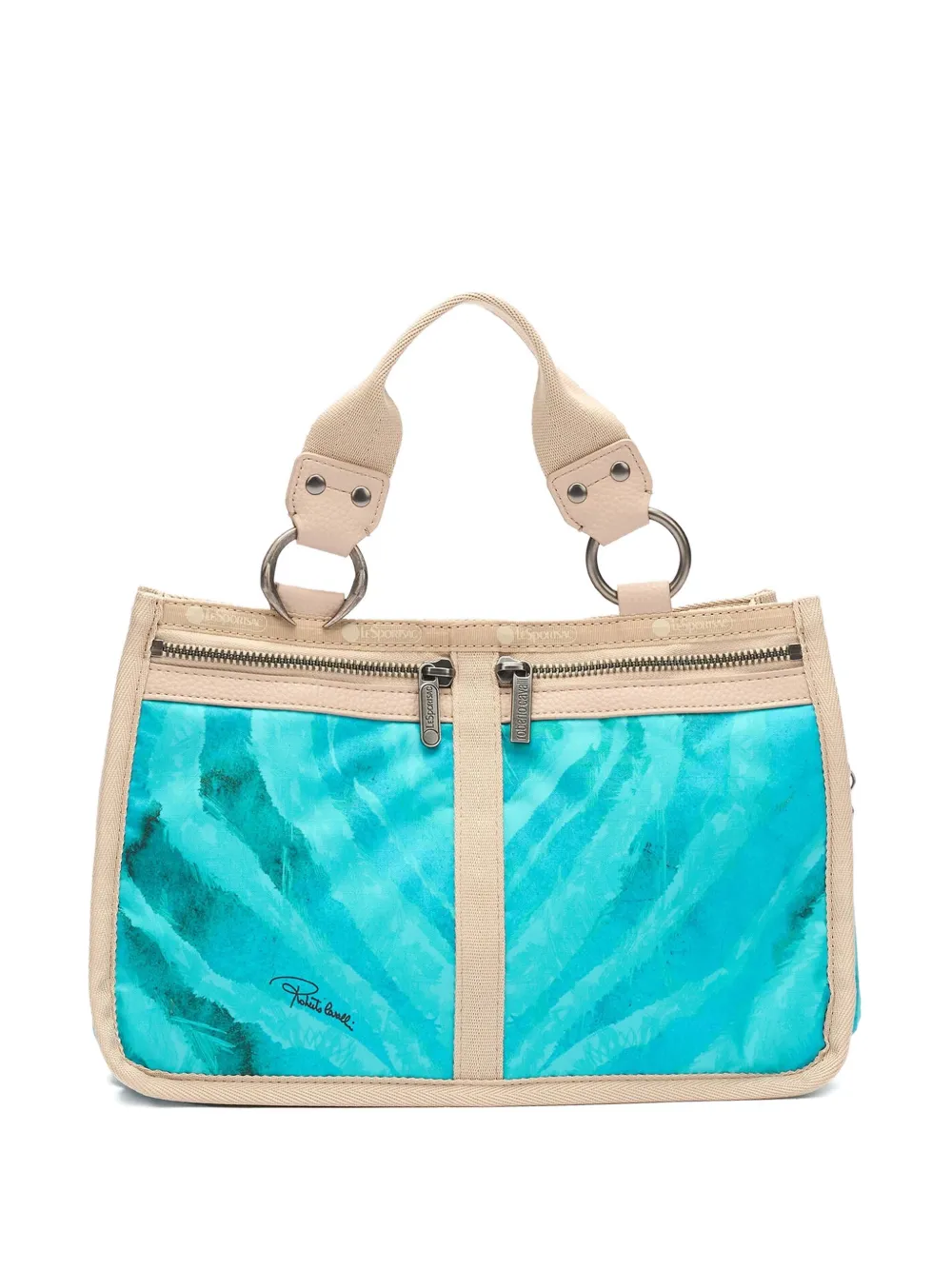 Roberto Cavalli Borsa a spalla con stampa - Blu