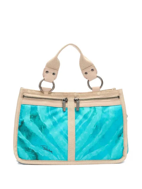 Roberto Cavalli Roma watercolour-print tote bag