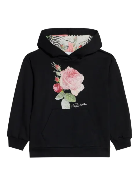 Roberto Cavalli Junior floral-print hoodie