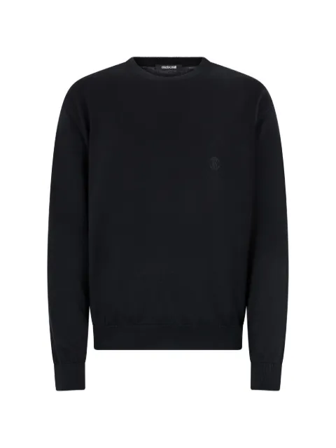 Roberto Cavalli monogram-embroidered sweater