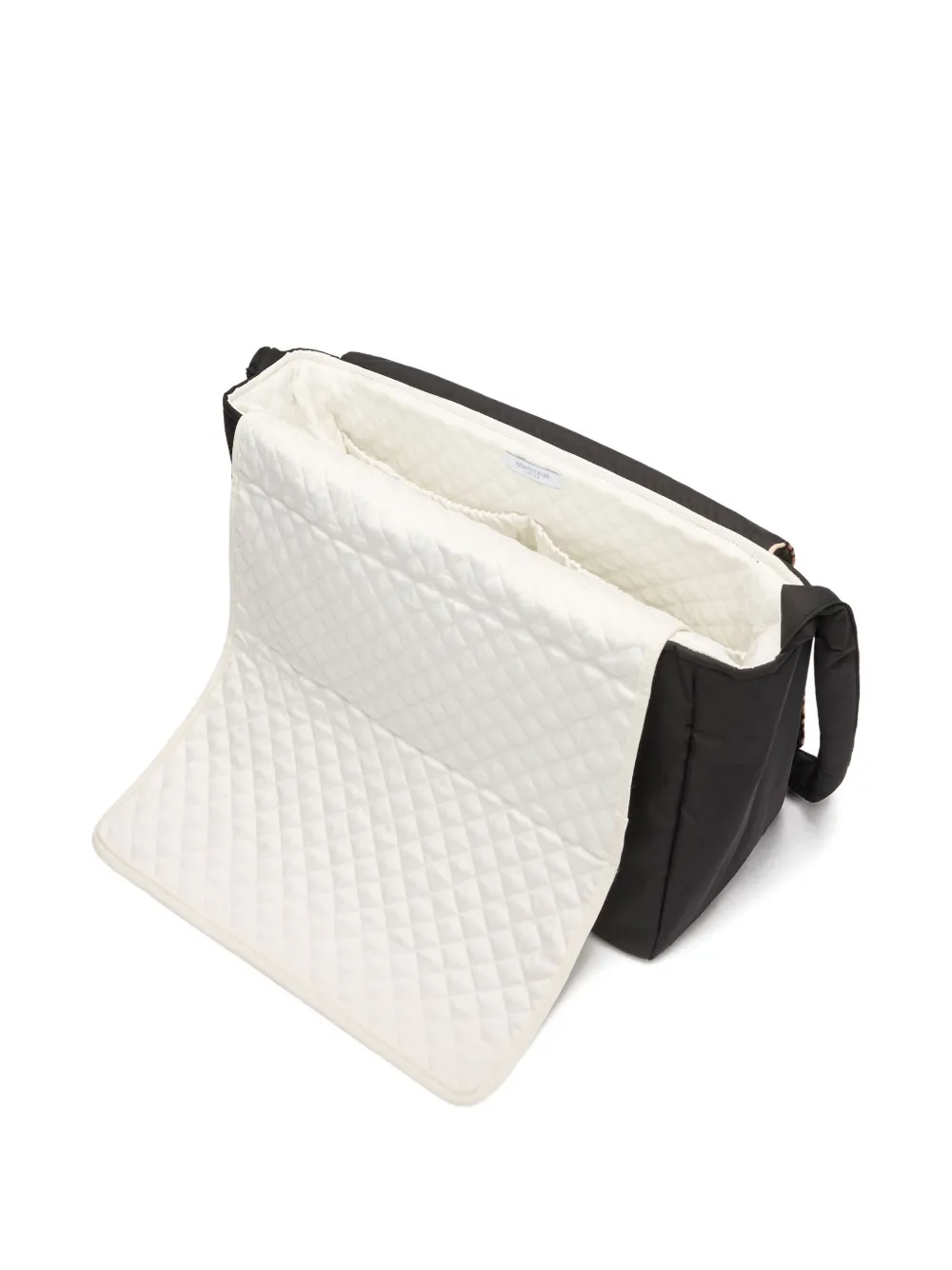 Shop Roberto Cavalli Junior Padded Diaper Bag In Black