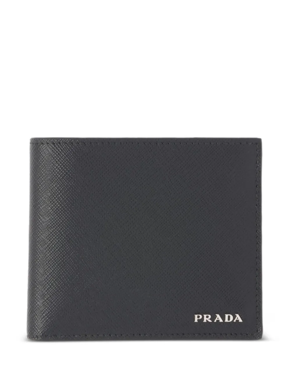 Prada Portemonnee met textuur Zwart