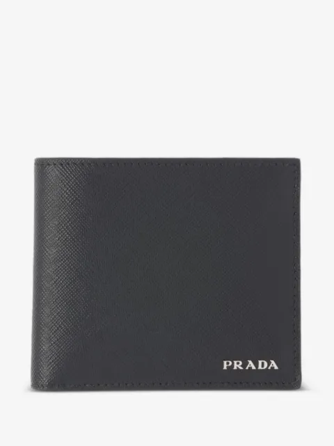 Prada محفظة ثنائية الطي بملمس مميز