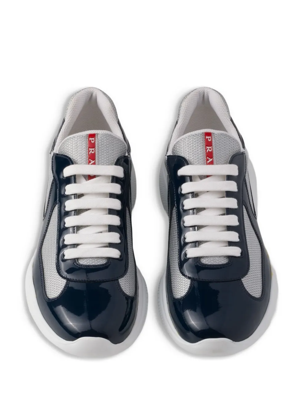 Prada America's Cup panelled chunky sneakers Blue