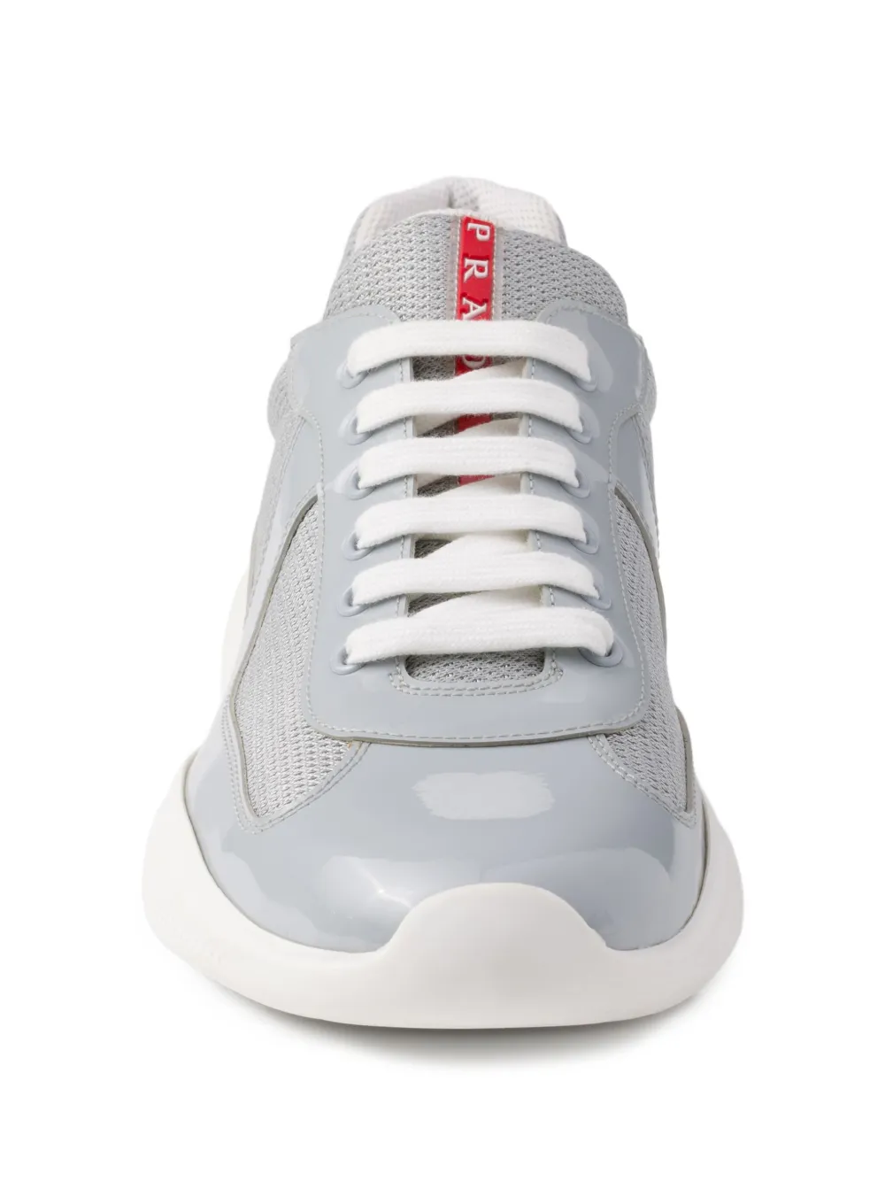 Prada Men's America's Cup Patent Leather Patchwork Sneakers