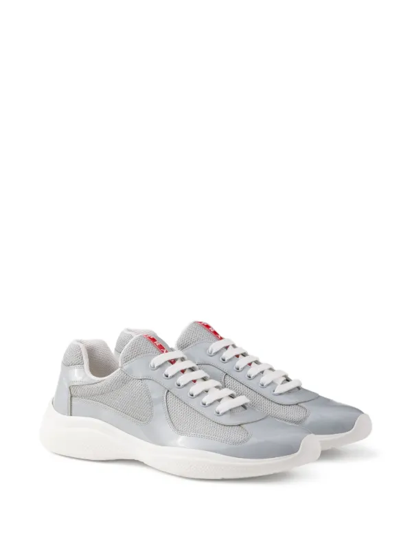 Prada America's Cup chunky-sole lace-up Sneakers | Grey