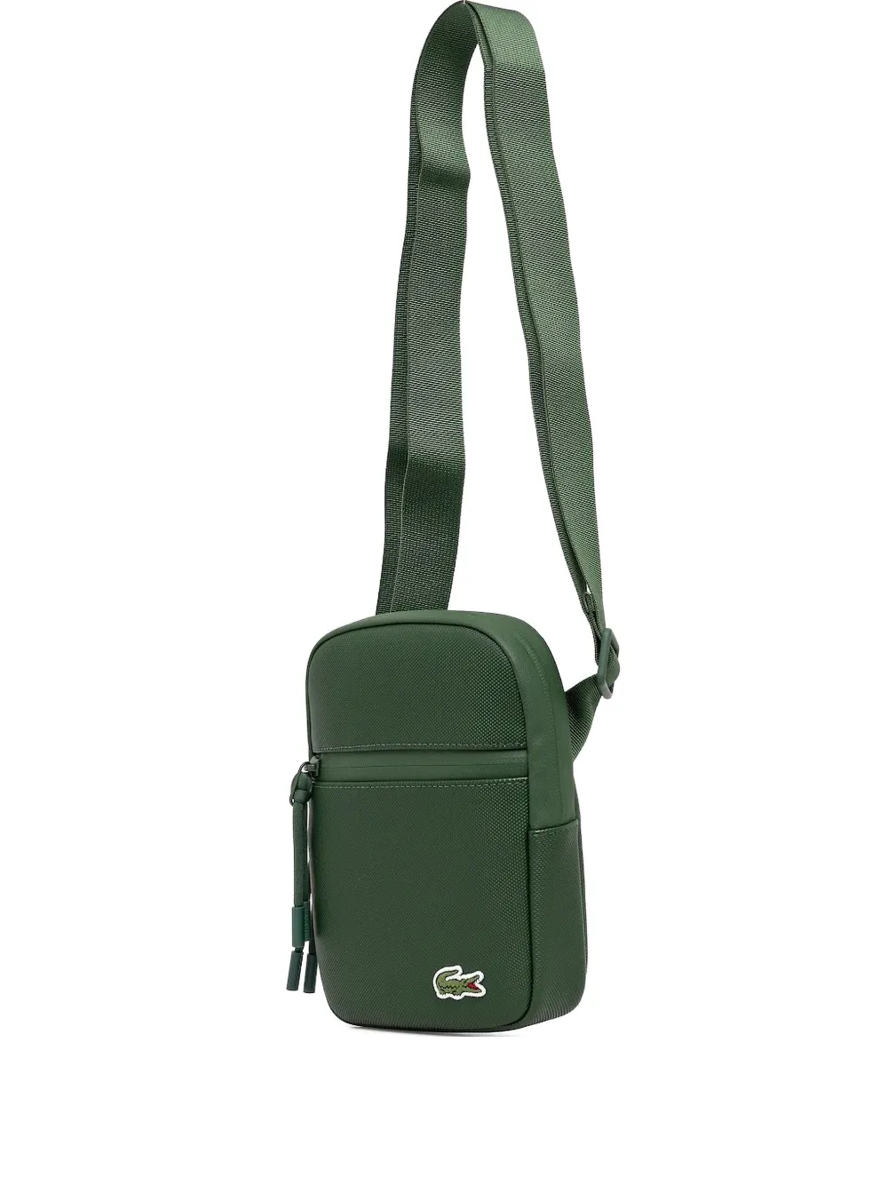 Lacoste logo-embossed messenger bag - Verde