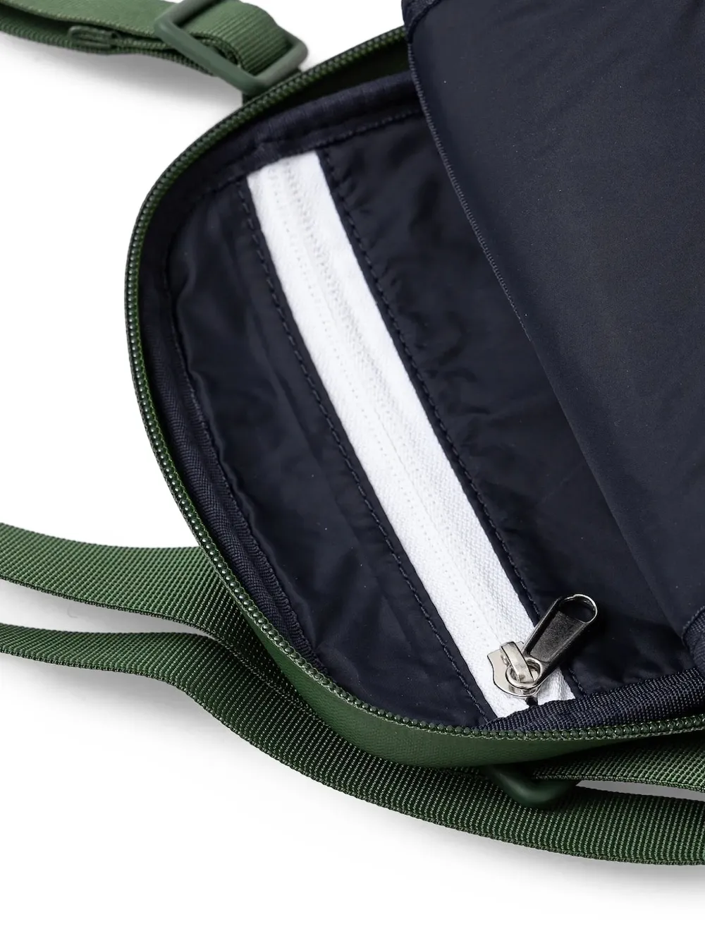 Lacoste Messengertas met logo-reliëf Groen