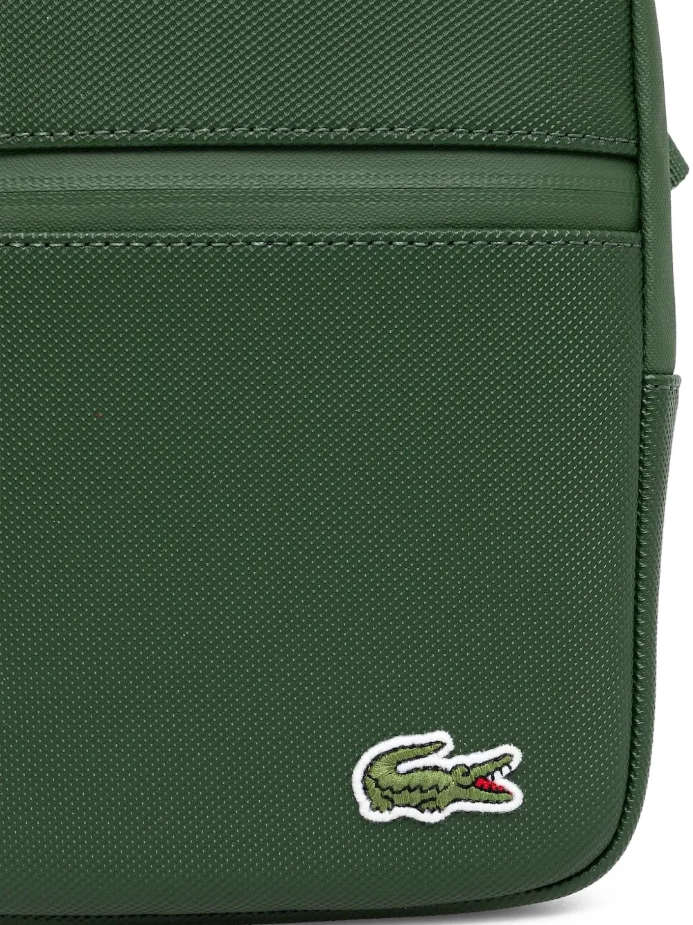 Lacoste Messengertas met logo-reliëf Groen