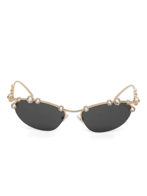 Swarovski lentes de sol con detalles de cristal