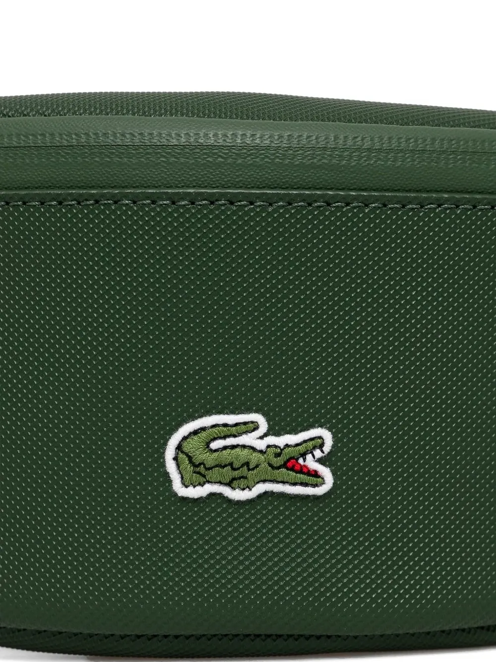 Lacoste LCST heuptas met krokodillen-reliëf - Groen