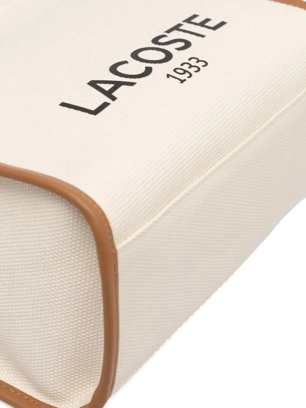 Lacoste Shopper met logoprint Beige