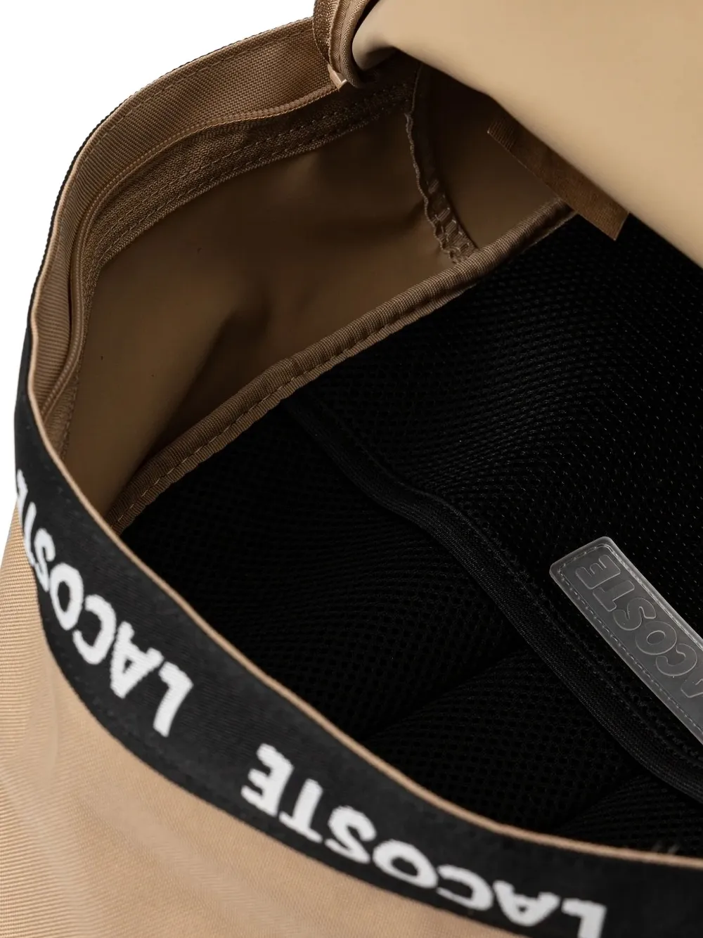 Lacoste Neocroc rugzak met logoband Bruin