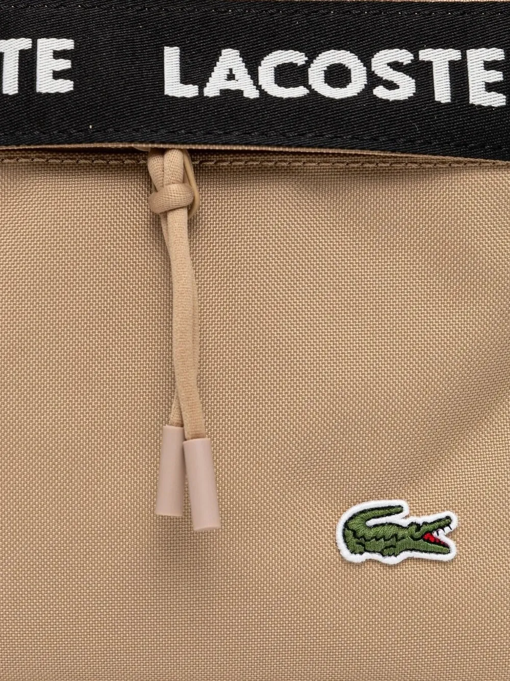 Lacoste Neocroc rugzak met logoband Bruin
