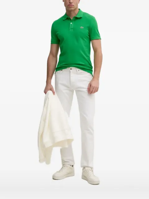 Lacoste logo-patch polo shirt