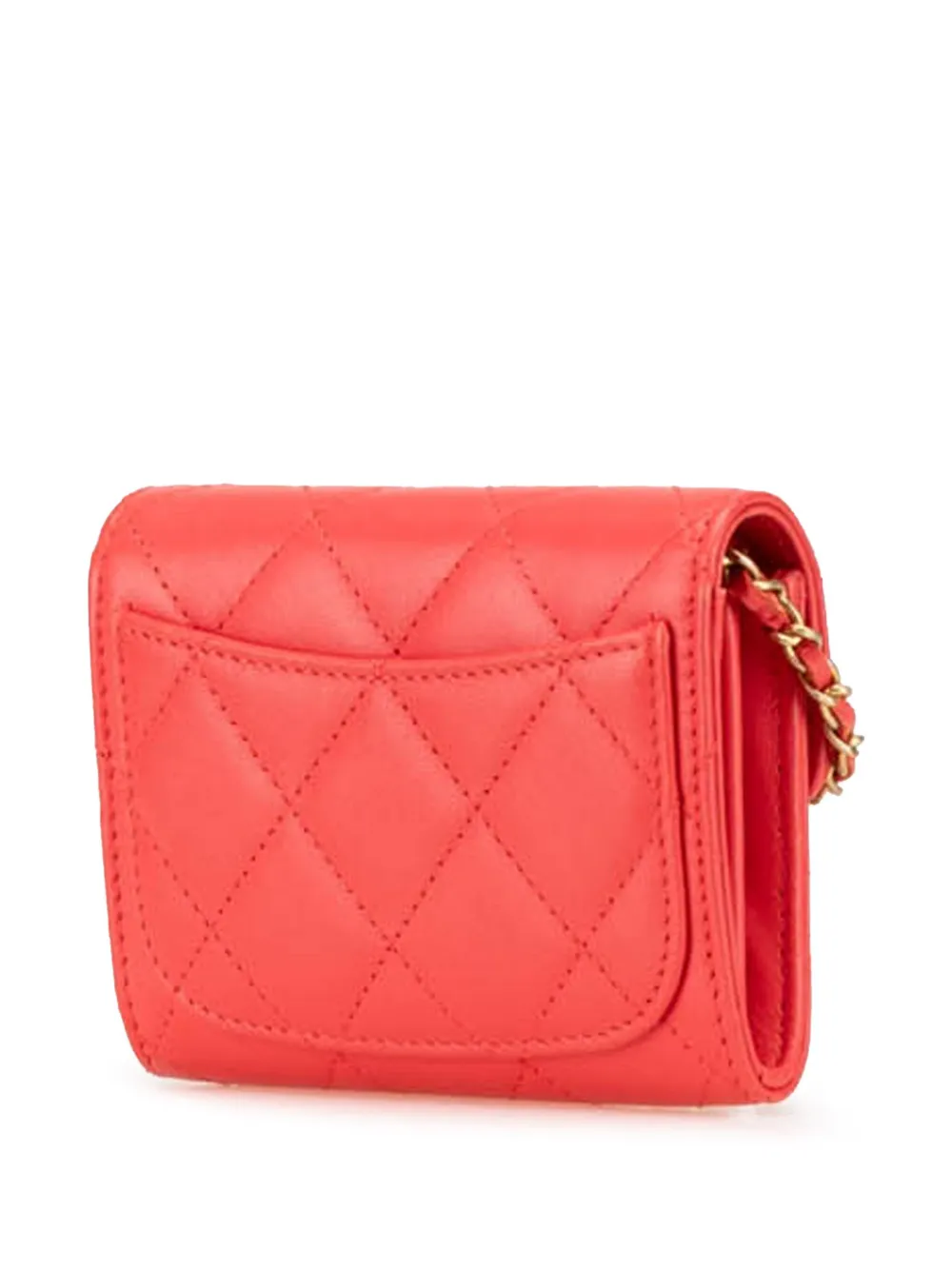 CHANEL Pre-Owned 2019 gestepptes Flap Kartenetui aus Lammleder mit Kette | Pre-owned & Archive | Image 2
