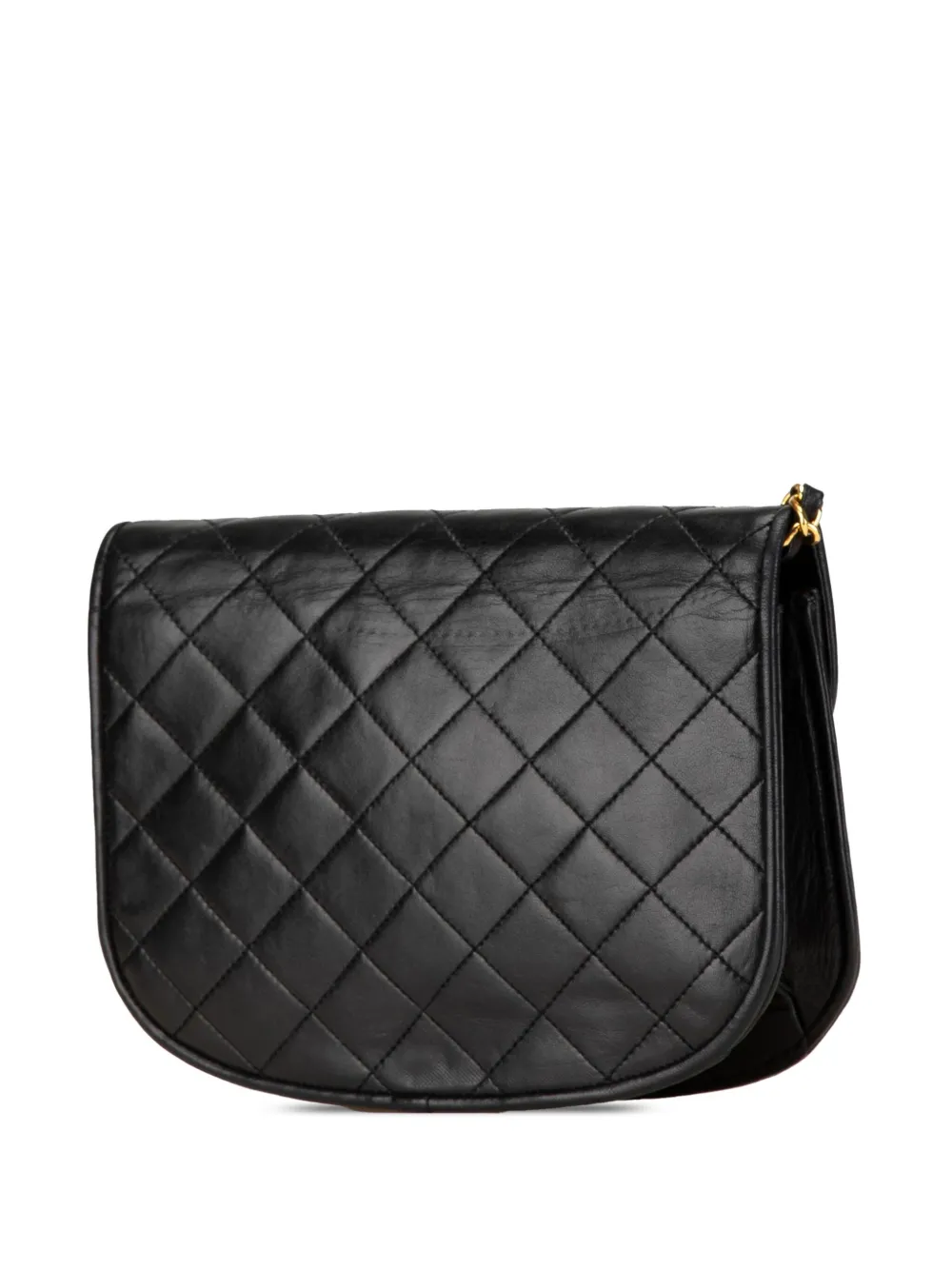 CHANEL Pre-Owned 1986-1988 CC Quilted Lambskin Paris Round Flap crossbody bag | Pre-Owned | Image 2