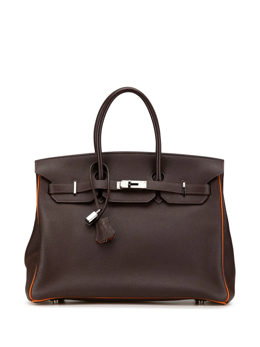 Hermès Pre-Owned 2005 スペシャルオーダー バイカラー トゴ ヴェルソ バーキン ルトゥルネ 35 ハンドバッグ - Hermès Pre-Owned 2005 スペシャルオーダー バイカラー トゴ ヴェルソ バーキン ルトゥルネ 35 ハンドバッグ -
