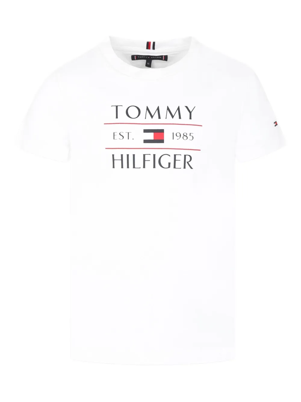 Tommy Hilfiger Junior T-shirt met logoprint Wit