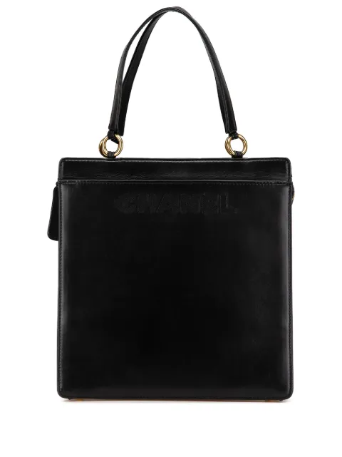 CHANEL Pre-Owned 2000-2002 Lambskin Logo tote bag
