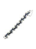 Jennifer Gibson Jewellery 1950s Boucher sapphire cocktail bracelet - Silver