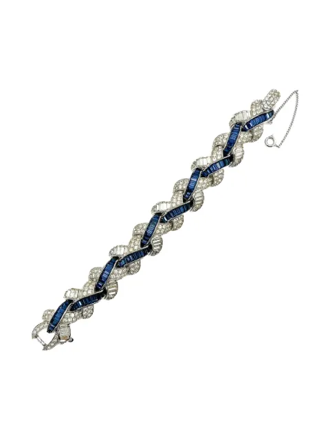 Jennifer Gibson Jewellery 1950s Boucher sapphire cocktail bracelet