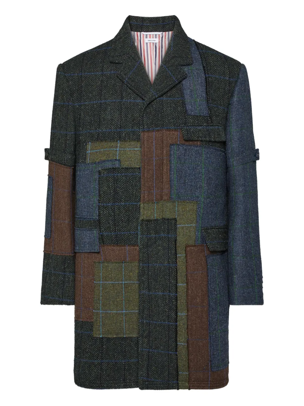 Thom Browne patchwork coat | Green | Image 1