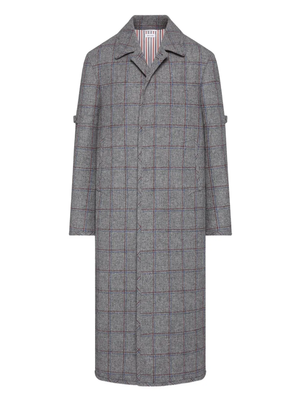 Thom Browne Browne 65 checked coat | Grey | Image 1