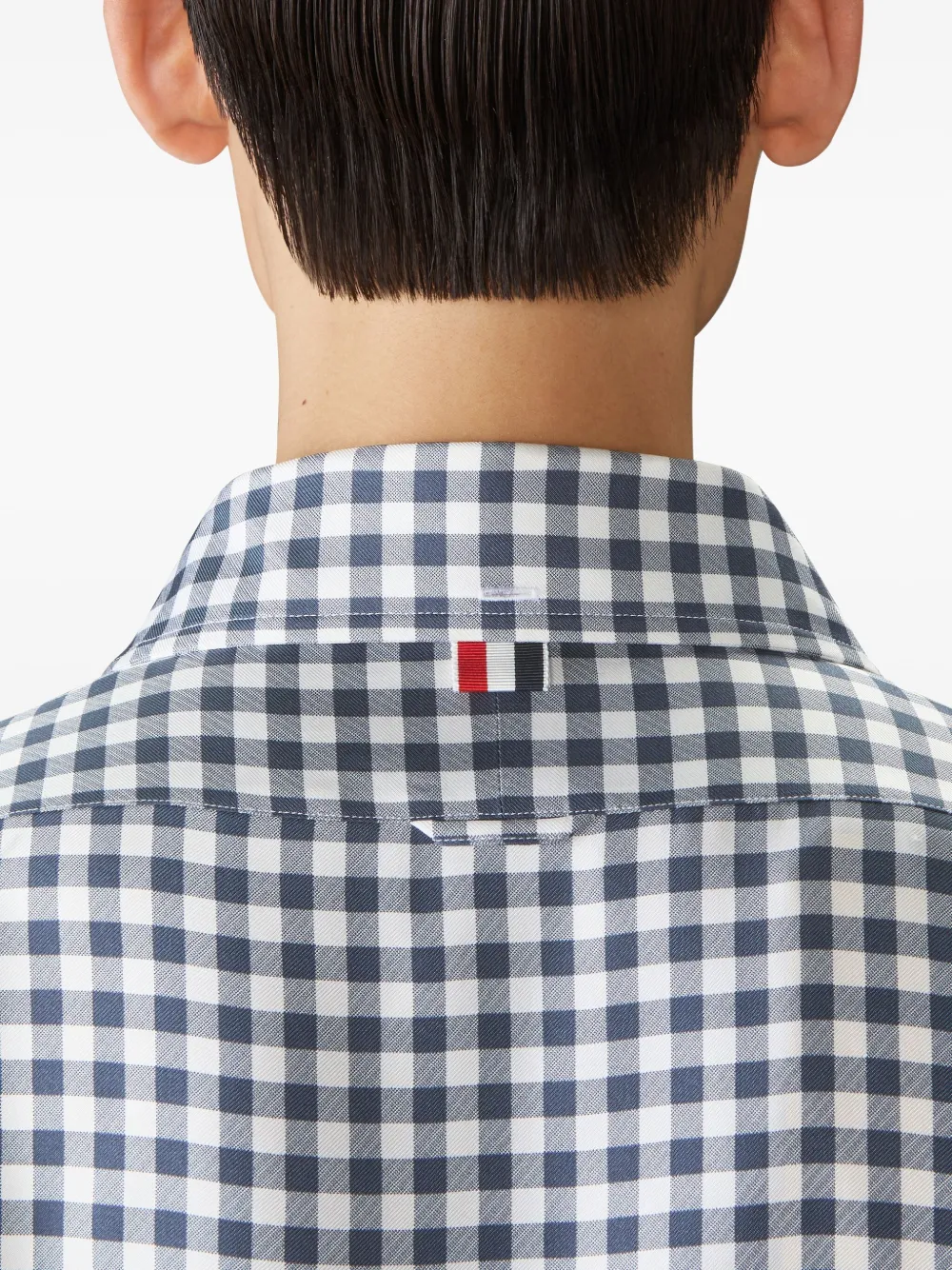 Thom Browne Gingham Long-sleeve Shirt In Pattern