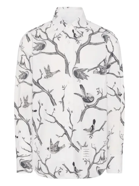 Thom Browne camisa de popelina con manga larga