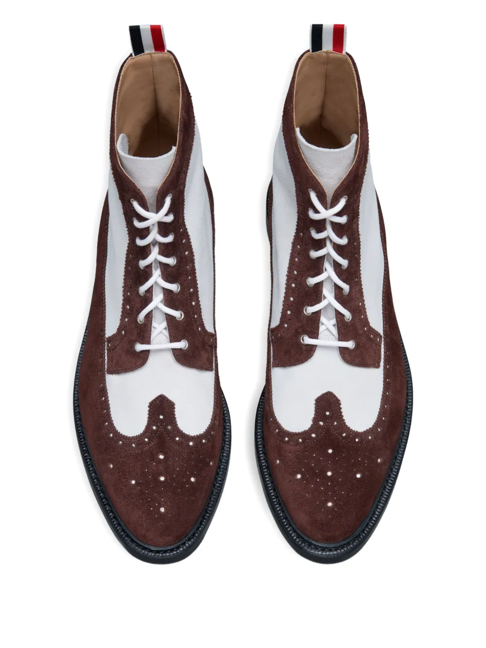 Thom Browne Longwing suède enkellaarzen Bruin