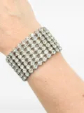 Jennifer Gibson Jewellery 1950s Coro Rhinestone Bracelet - Silver