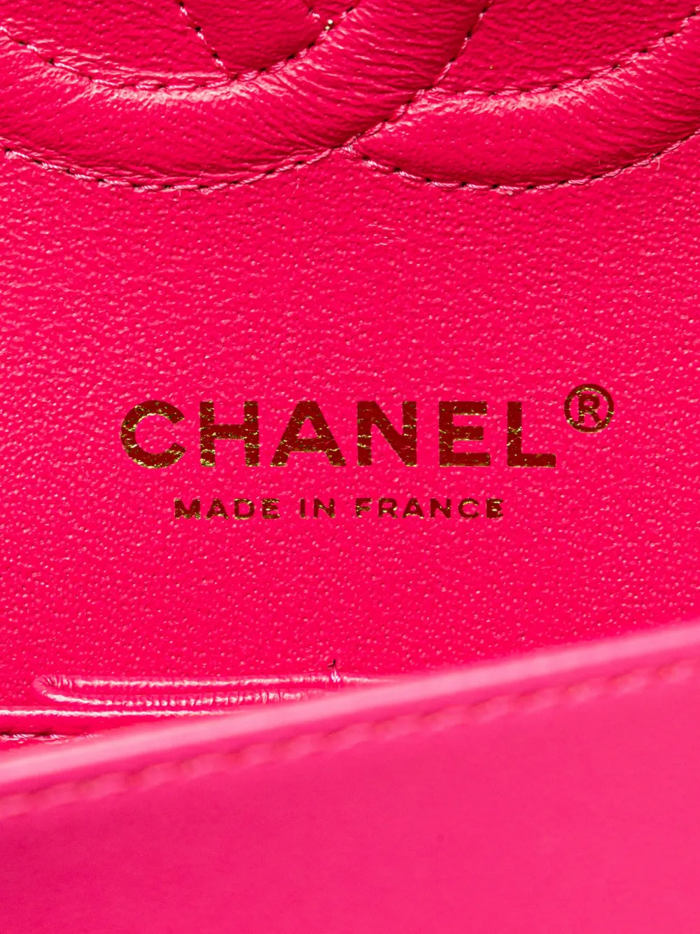 Pre-owned Chanel 2017-2018 Medium Classic Chevron Lambskin Double Flap Shoulder Bag In Pink