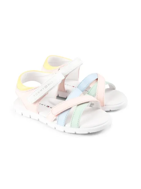 Tommy Hilfiger Junior sandalias con diseño color block